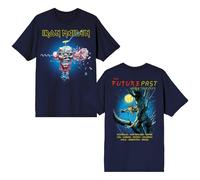 Iron Maiden The Future Past Tour 2024 Can I Play with Madness Fear of The Dark Navy T-Shirt, Marineblau, XL