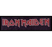 Iron Maiden Iron Maiden Logo Patch schwarz rot weiß