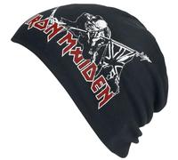 Iron Maiden Trooper - Light Beanie Unisex Mütze schwarz 100% Baumwolle Band-Merch, Bands