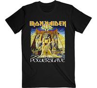 Iron Maiden Unisex Tee: Powerslave World Slavery Tour (Back Print) - X-Large - Black