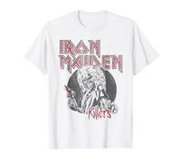 Iron Maiden Vintage Beast Circle White T-Shirt, Herren, Weiß, M