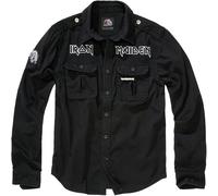 Brandit Herren Iron Maiden Vintage Shirt Long Sleeve Eddy Hemd, Black, 4XL