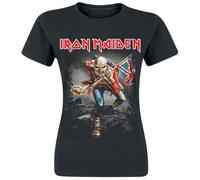 Iron Maiden Vintage Trooper Frauen T-Shirt schwarz L 100% Baumwolle Band-Merch, Bands