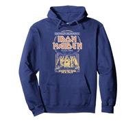 Iron Maiden - World Slavery Japanese Flyer Navy Pullover Hoodie