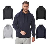 Iron Mountain Weicher Fleece-Pullover mit Kapuze für Herren, umweltfreundliches Oberteil aus wiedergewonnenem Garn, Marine, XXL