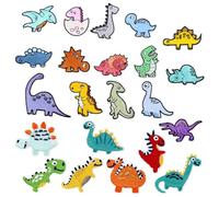 Iron On Patches, RoadLoo 22 Stück Patches Zum Aufbügeln Flicken Zum Aufnäher Kinder Diy Flicken Zum Aufbügeln Kinder Bügelflicken Dinosaurier für Kleidung Jacken T-Shirt Jeans Hüte Und Rucksäcke