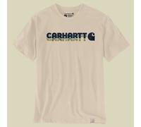 Carhartt Irvine Relaxed Layered Logo T-Shirt 107318 Oat Milk-M