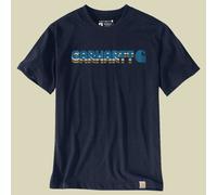 Carhartt Irvine Relaxed Layered Logo T-Shirt 107318 Navy-S