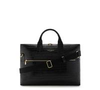 Isabel Bernard Aktentaschen - Honoré Anique croco black calfskin leather handbag - Gr. unisize - in Schwarz - für Damen