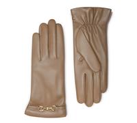 Isabel Bernard Honoré Marcelia Taupe Lederhandschuhe aus Ziegenleder für Damen