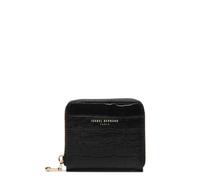 Isabel Bernard Portemonnaie - Honoré Jules Croco Black Calfskin Leather Zipper W - Gr. unisize - in Schwarz - für Damen