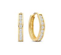 Isabel Bernard Ohrringe - Le Marais Tiphaine 14 Karat Hoop Earrings With Zir - Gr. unisize - in Gold - für Damen