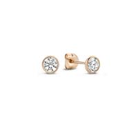 Isabel Bernard Ohrringe - La Concorde Loane 14 Karat Ear Studs With Zirconia - Gr. unisize - in Quarz - für Damen