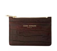 Isabel Bernard Portemonnaie - Honoré Aveline Croco Brown Calfskin Leather Card H - Gr. unisize - in Braun - für Damen