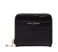 Isabel Bernard Portemonnaie - Honoré Jules Croco Black Calfskin Leather Zipper W - Gr. unisize - in Schwarz - für Damen