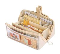 ISAKEN Federmäppchen, Federmappe Groß mit Fächern Stiftetasche Aufbewahrungs-Stifttasche Tragbar Kosmetiktasche, Pencil Case Federtasche Schlamperbox für Schreibwaren Schulbedarf