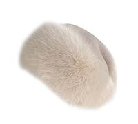 ISAKEN Pelzmütze Damen Wintermütze Kunstfell Bommel für Mützen und Beanies, Wintermütze Faux Fuchs Pelz Warm Weich Damenmütze