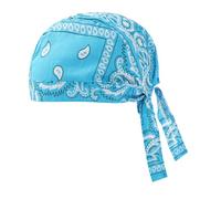 ISAKEN Piratentuch Bandana Cap Verstellbare Elastische Kochmütze Atmungsaktive Baumwolluniformen Herren Kopftuch Untertuch Hijab Cap Motorrad Kopftuch unter Fahrradhelm Piraten Tuch Pirat Sommer