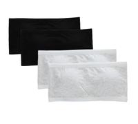ISAKEN Trägerloser Sport BH für Kinder Mädchen, 4 Stück Bandeau BH Ungepolstert Trainings-BHS Unterwäsche Bandeau Top Tube Trägerlos BHS ohne Bügel Nahtlose Bralette Bras für 8-16 Jahre Kinder