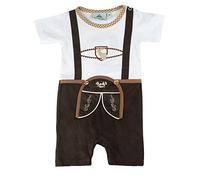 Isar-Trachten Babybody Lederhose Body Baby (74, braun11)