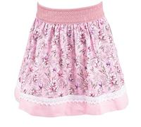 Isar-Trachten Kinderrock Mädchen Rock Trachtenrock (DE/NL/SE/PL, Numerisch, 104, Regular, 60661 rosa Blumenmuster)