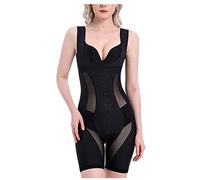 ISCBAFYX Atmungsaktive Body Tummy Control Open Bust Bodysuit Shapewear Nahtlose Unterwäsche für Frauen und Mädchen