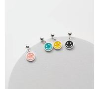 ISCBAFYX Glänzende 925er Silberfarbe, schöne runde CDrop-Ohrstecker für Damen und Mädchen, Geschenk-Grün