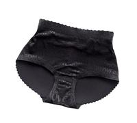 ISCBAFYX Women Butt Lifter gepolstertes Höschen -Black Letter -Druck einteiliges Design Shapewear Slips, Body Shaper Tummy Control Push Up Unterwäsche