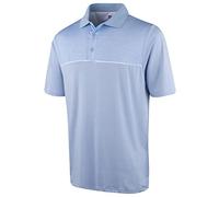 Island Green Herren Poloshirt mit hervorgehobenem Druck, feuchtigkeitsableitend, atmungsaktiv S Sky