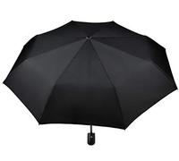 ISO TRADE Taschenschirm Auf-Zu Automatik 110cm Mini Regenschirm winddicht schwarz 3406