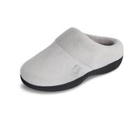Isotoner Damen Classic Hoodback W Memory Foam Slipper Hellgrau 6,5-7