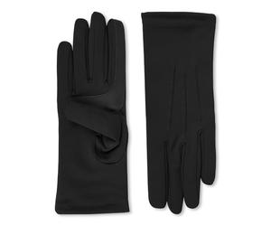 Isotoner Damen Spandex Cold Weather Stretch Gloves with Warm Fleece Lining Winterhandschuhe, Schwarz, Einheitsgröße