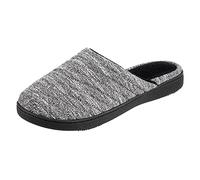 Isotoner Damen Women’s Space Knit Andrea Clog Slippers Hausschuh, schwarz, 38.5/39 EU