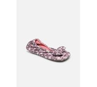 Isotoner - Hausschuhe 97371 - Ballerine microvelours - imprimé Ananas - rosa - Größe 39 - 40