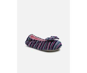 Isotoner - Hausschuhe Ballerine Velours - Grand Nœud W - Mehrfarbig - Größe 41 - 42