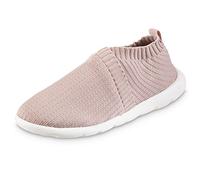 isotoner Leichter Damen-Schlupfschuh aus recyceltem Stretch, sportlicher Strick, Mokassin, Evening Sand, 43 EU