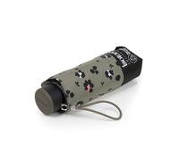 Isotoner Robuster und ultra-wasserabweisender Mini-Regenschirm mit manueller Öffnung, Leopard Khaki, ST