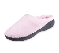 Isotoner Women’s Classic Microterry Hoodback Slippers, Petal Pink, 8.5/9