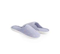 Isotoner Women's Classic Terry Clog Slippers Slip on, White, Small / 6.5-7 US