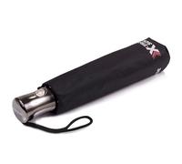 Isotoner X-tra robuster Damenschirm mit lebenslanger Garantie, ultra-wasserabweisend, automatisches Öffnen/Schließen, Schwarz, one size, Klassisch