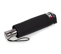 Isotoner X-tra robuster Regenschirm mit Kippschutz, extrem wasserabweisend, automatisches Öffnen/Schließen, Schwarz , ST