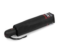 Isotoner X-tra stabiler, extrem wasserabweisender Regenschirm mit automatischem Öffnen/Schließen, Schwarz , ST