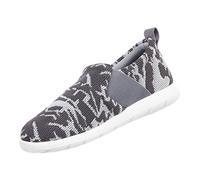 Isotoner Zenz Damen Balance Sport Mesh Slipper Hausschuh, Geo-Print aus Eschenholz, 40.5 EU