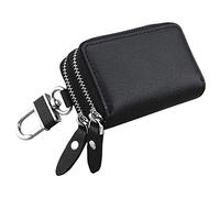 iSpchen Schlüsseltasche Leder Schlüsseletui Schlüsselmappe, Tragbar Auto Schlüssel Tasche KFZ Schlüssel Kette Coin Holder Zipper Case Fernbedienung Wallet Tasche
