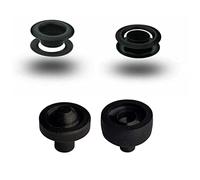 ISTA TOOLS 120 Stück (T-1) Ösen + Einsatzwerkzeug passend in die Vario-Zange, Messing-Ösen, Metallöse, Rundöse mit Scheibe, Messing, rostfrei (3 x 7 mm, Schwarz)