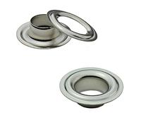 ISTA TOOLS 125 Stück DIN 7332 Ösen Deutsche Norm in Größe 16mm Edelstahl INOX V2A perfekt für Planen, Banner, Markisen (Ösen selbstschneidend) inklusive Gegenscheiben für hohe Ansprüche