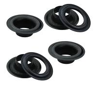 ISTA TOOLS -Große-Auswahl an DIN 7332 Ösen Deutsche Norm -für Planen, Banner, Markisen (Ösen selbstschneidend) inkl. Gegenscheiben (50 Stück-14mm, Messing schwarz)