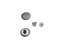 ISTA TOOLS Jeansknöpfe, ohne Loch mit festem Sockel ★ Rostfrei ★ Metallknopf, 14mm, 17mm, 20mm, Metall Knöpfe (10 STK. mit Nieten, 20mm Schwarz Nickel-frei)