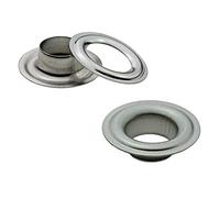 Ista Tools Ösen, Öse DIN 7332,Ø 10mm - 16mm, Messing, Stahl, Edelstahl, Planenöse, Banner (15, 10mm Edelstahl V2A)