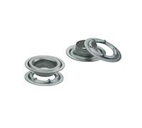 ISTA TOOLS Ösen, Öse DIN 7332,Ø 10mm - 16mm, Messing, Stahl, Edelstahl, Planenöse, Banner (25, 16mm Stahl verzinkt)